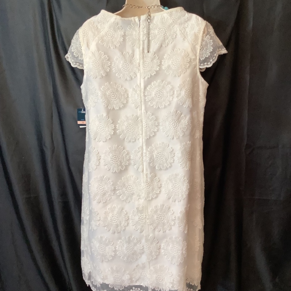 NWT‎ Gabby Skye white lace wedding formal casual dress sz. 10. Beautiful - Picture 6 of 13